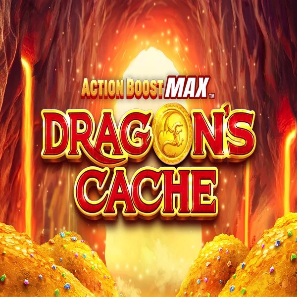 Slots logo of Action Boost Max Dragon's Cache from SpinPlay Games at X3bet casino