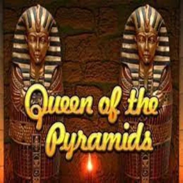 Queen of the Pyramids slot logo by Playtech at X3bet casino