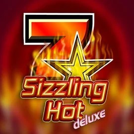 Sizzling Hot Deluxe online game logo by Novomatic on x3bets.org